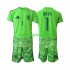 Camisola Espanha David Raya 1 6th Green color Guarda-redes Criança Copa do Mundo 2026 Manga Curta